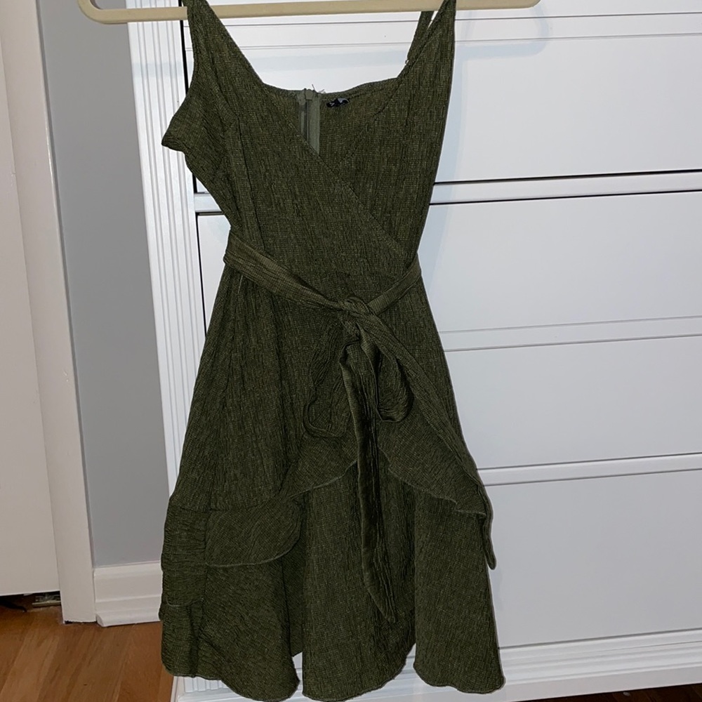 flowy green dress